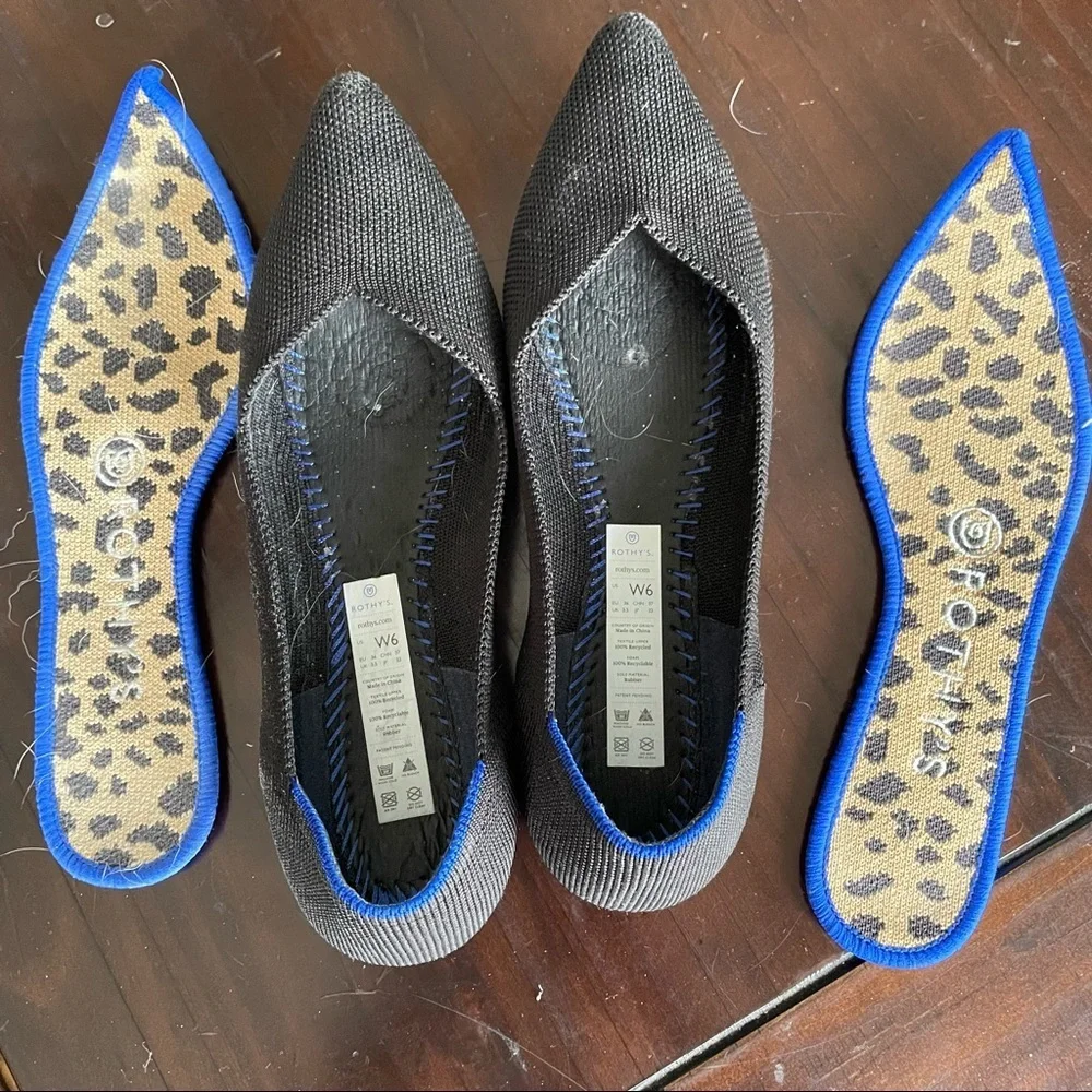 Rothy’s “The Point” Slip On Flats size 6